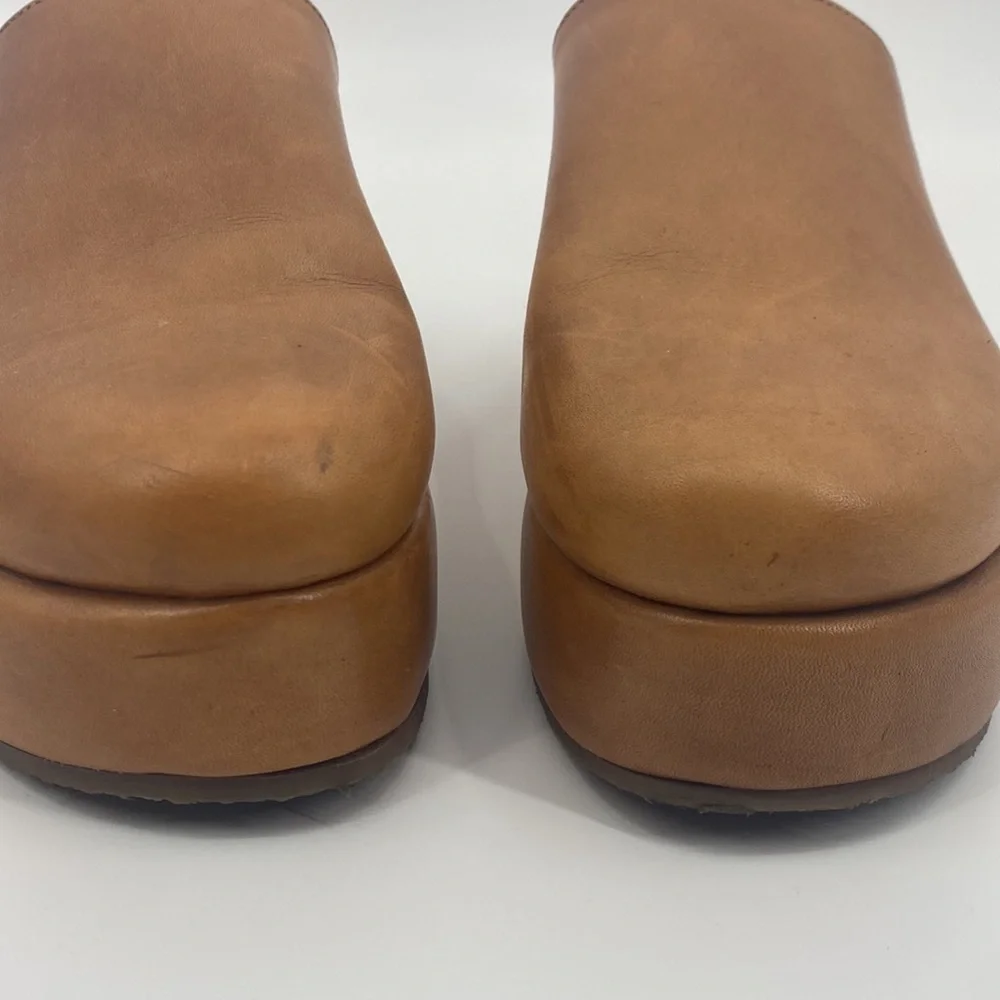 FREE PEOPLE Morgan Mules Leather Clog Platform - Picture 3 of 16